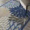 Homeroots 6 x 9 ft. Blue Large Floral Indoor & Outdoor Area Rug 384822 - alternate 2